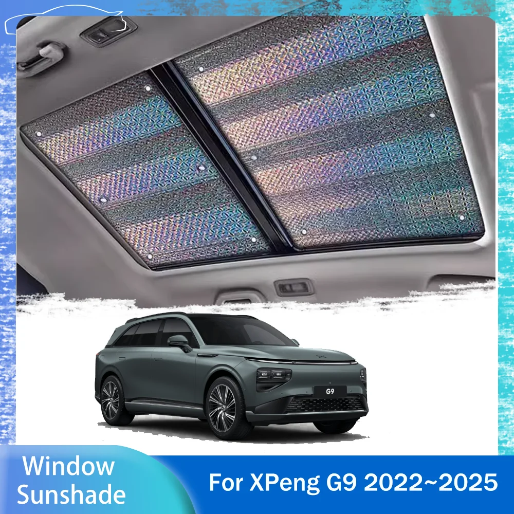

Для XPeng G9 2022 ~ 2025 2023 2024 утолщенная автомобильная занавеска от неба панорамный солнцезащитный козырек от солнца аксессуары для зонта