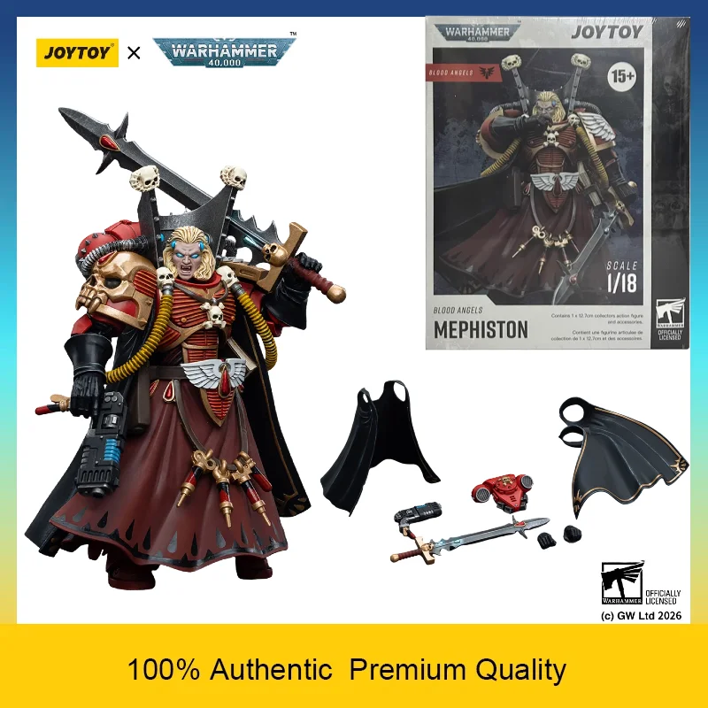 

JOYTOY Warhammer 40K Blood Angels Chief Librarian Mephiston 1/18 Scale Action Figure Collectible Miniature Model Toy Pre-order