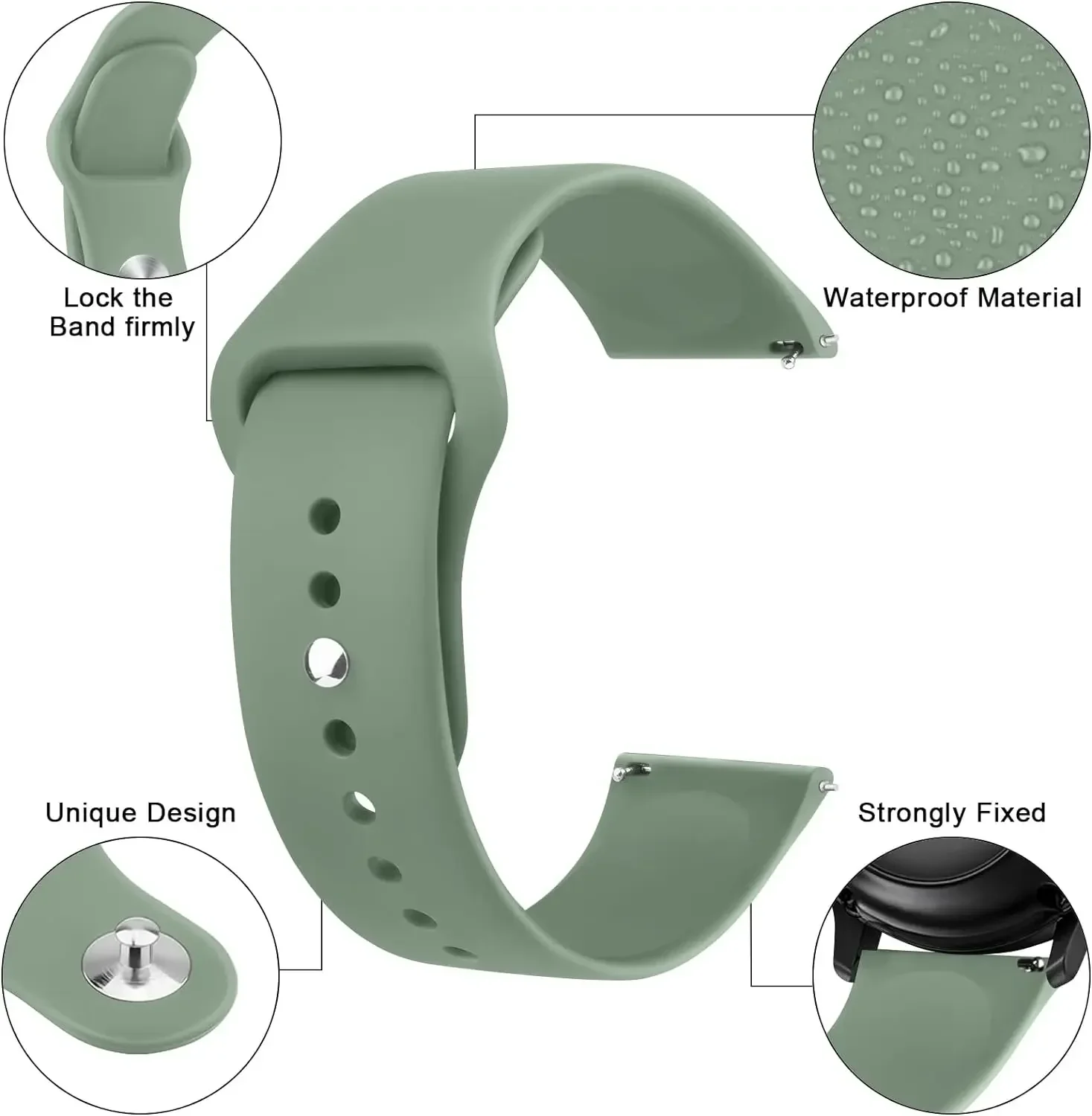 Watch Case+Strap for Samsung Galaxy Watch 4/5/6 40mm 44mm Replacement Silicone Wristband Bracelet galaxy watch 6 5 4 44mm 40mm