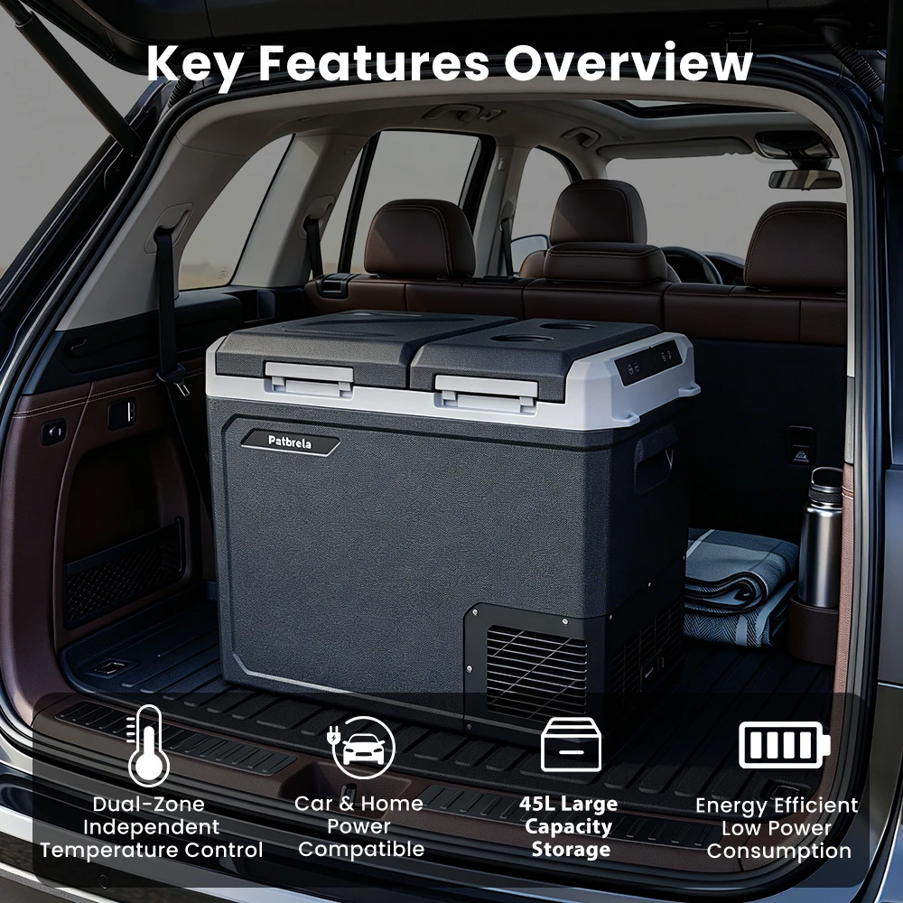 Mini-Kompressorkühlschrank 12V/24V für Auto, Camping & Reise