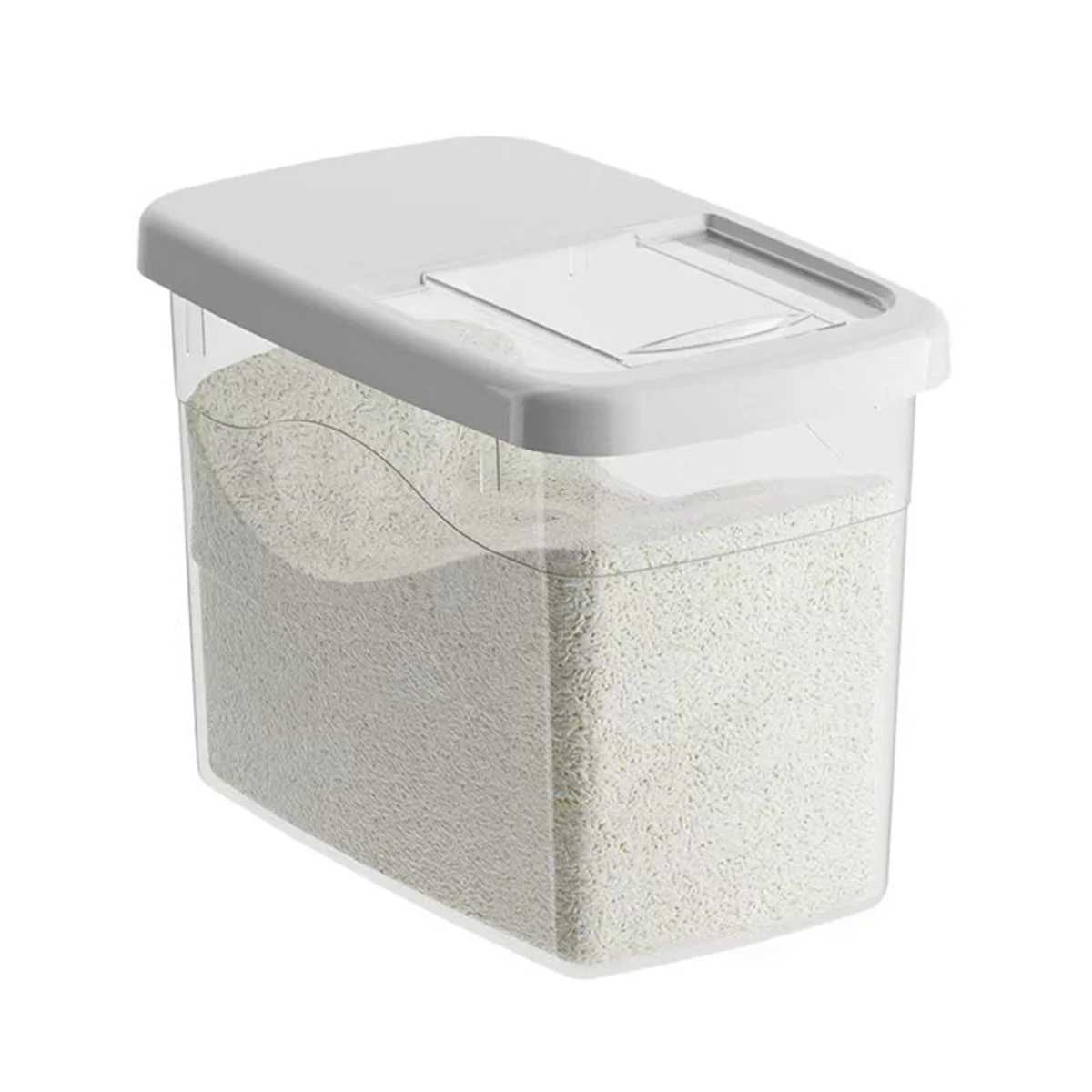 Rice Storage Box Rice Dispenser Rice Container Grain Storage Jar Cereal Dispenser Pet Food Container Kitchen Organizer,S