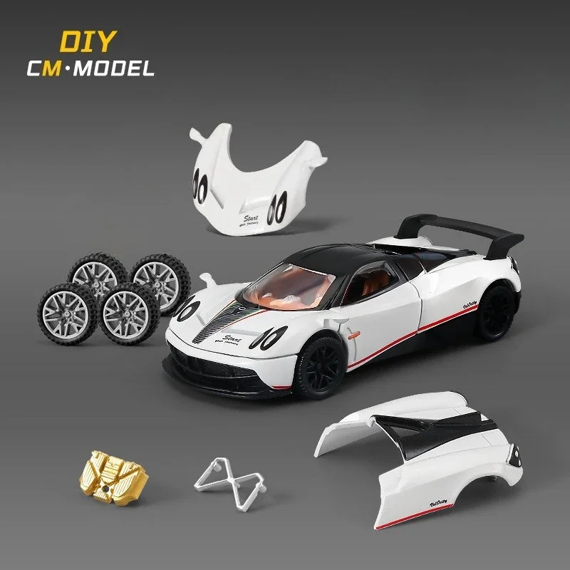 FAI DA TE In Lega 1:43 Pagani AE86 Modello di Auto Staccabile Modificato Auto Giocattolo Per Bambini Ragazzo Giocattoli Auto Regalo Di Compleanno Diecast In Miniatura Voiture
