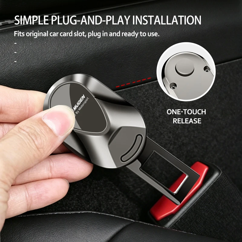 For Honda Car Seat Belt Clip Extender Safety Seatbelt Lock Buckle Accessories Mugen Power Typer Civic Accord CRV view 4