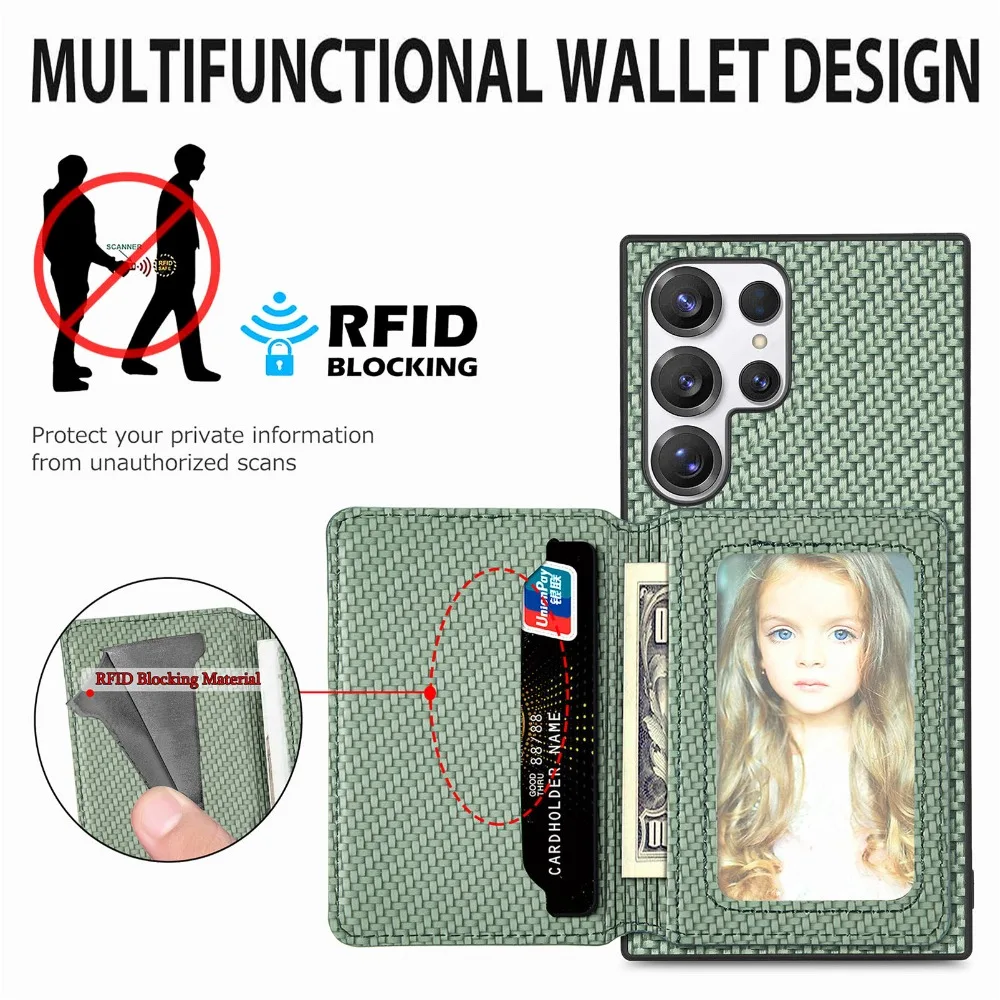 S26 الترا 5G حافظة جلدية خلفية محفظة رفيد حامل بطاقة الهاتف شل لسامسونج غالاكسي S26 الترا حافظة سامسونج S 26 غطاء مغناطيسي