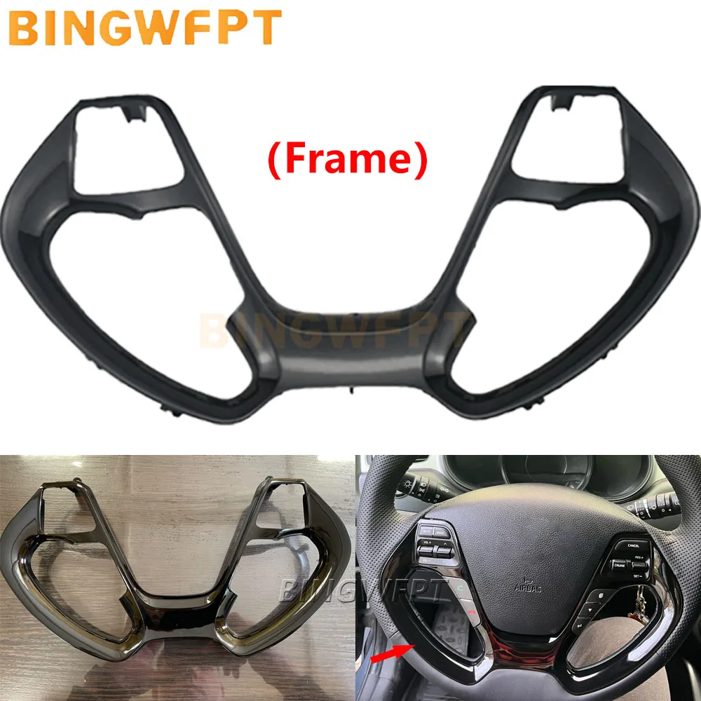 BINGWFPT High Quality Steering Wheel Switch Panel for Kia K3 K3S Cerato Ceed jd Rio 3 Steering Wheel Frame No Buttons