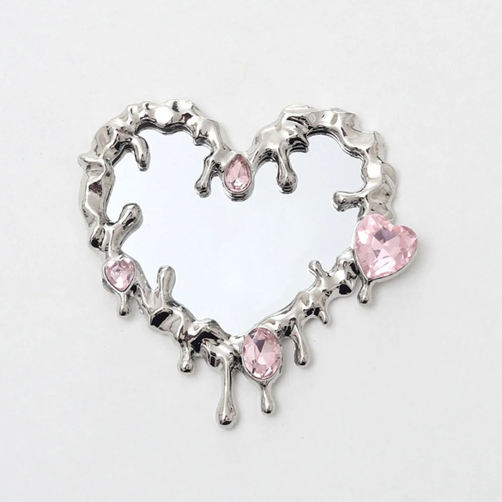 3 قطعة مرآة جيب ريترو عالية الوضوح سطح واضح مرآة يد أنيقة لمستحضرات التجميل في الهواء الطلق لوازم السفر #1