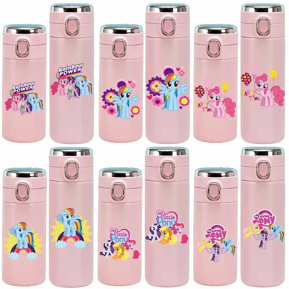 Anime My Little Pony Twilight Sparkle Pinkie Pie 304 Stainless Steel Thermos Cup Intelligent Temperature Display Water Bottle