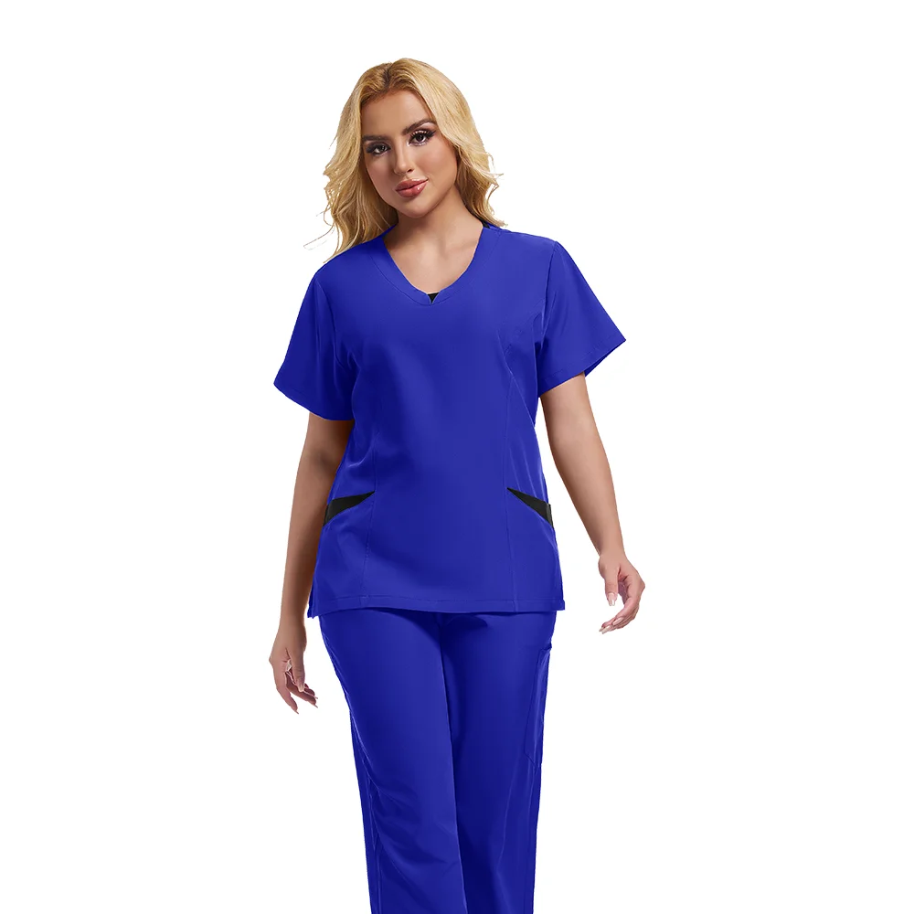 Uniforme d'esthéticienne polychrome, costumes chirurgicaux médicaux pour femmes, ensembles de soins infirmiers, haut et pantalon, Articles d'infirmière, vêtements de travail cliniques