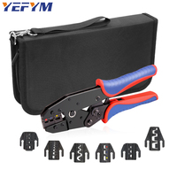 8 In 1 Crimping Tools Sets YFX Quick Replace Jaw for Heat Shrink, Non-Insulated, Open Barrel, Non-Insulated Ferrules Pliers