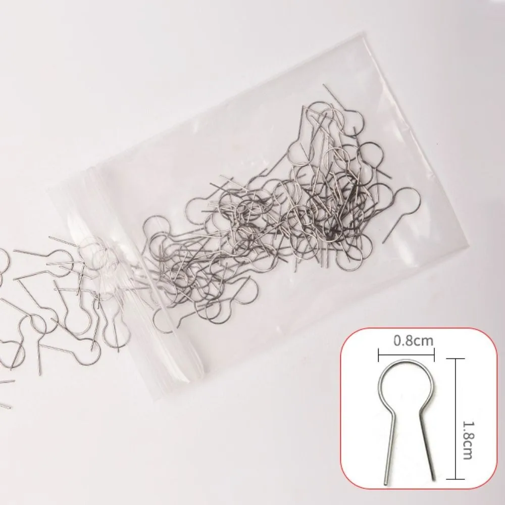 

100pcs Tungsten Wire Hanging Firing Hook High Temperature Resistance R Type Hanging Burning Needle Ring Durable Multifunctional
