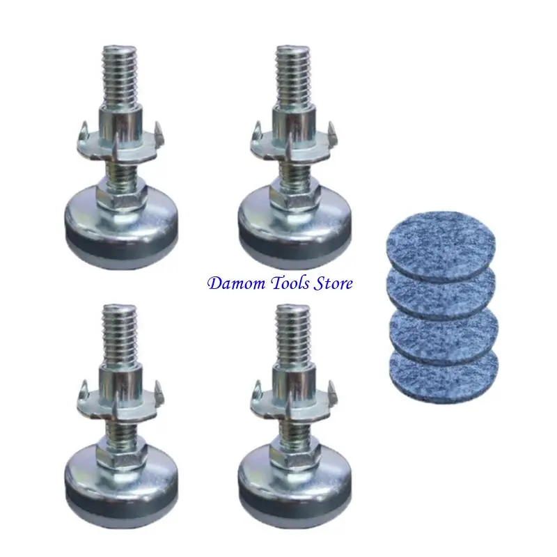 57BE 4 Pieces Enduring Replaceable Feet With T Fasteners For Securing Storage Tables And Different Furnishings