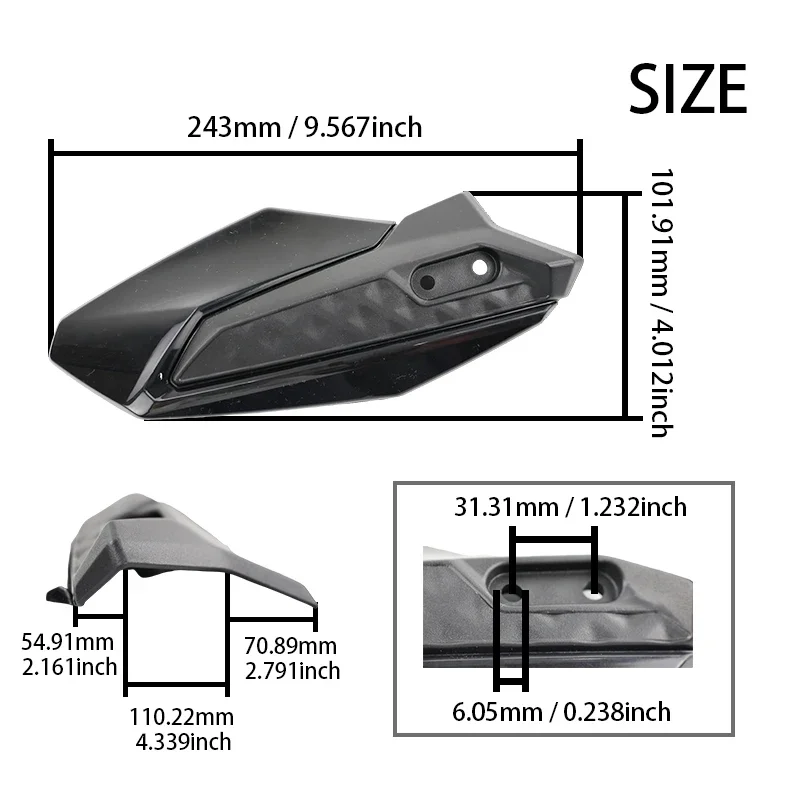 Strumenti per parti del motociclo Protezione per le mani originale in plastica per Ultra Bee Dirt Bike Protezione sinistra destra Parafango Accessori motocross