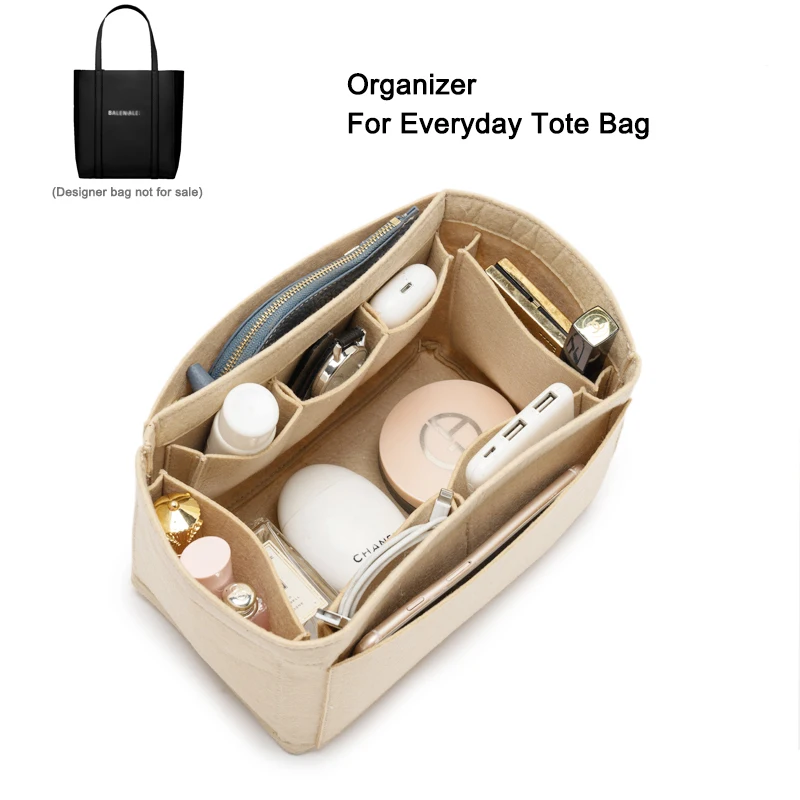 Bag Insert Organizer For Everyday Tote Bag XXS XS S. Liner For Classical Handbag , Accept Custom Size Color Inner Structure