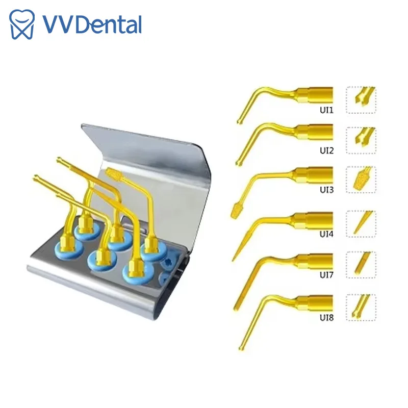 Dental Ultrasonic Surgery Implant Kit for WOODPECKER / Mectron , Ultrasound Dentistry Instrument Teeth Cutting Surgery Tips