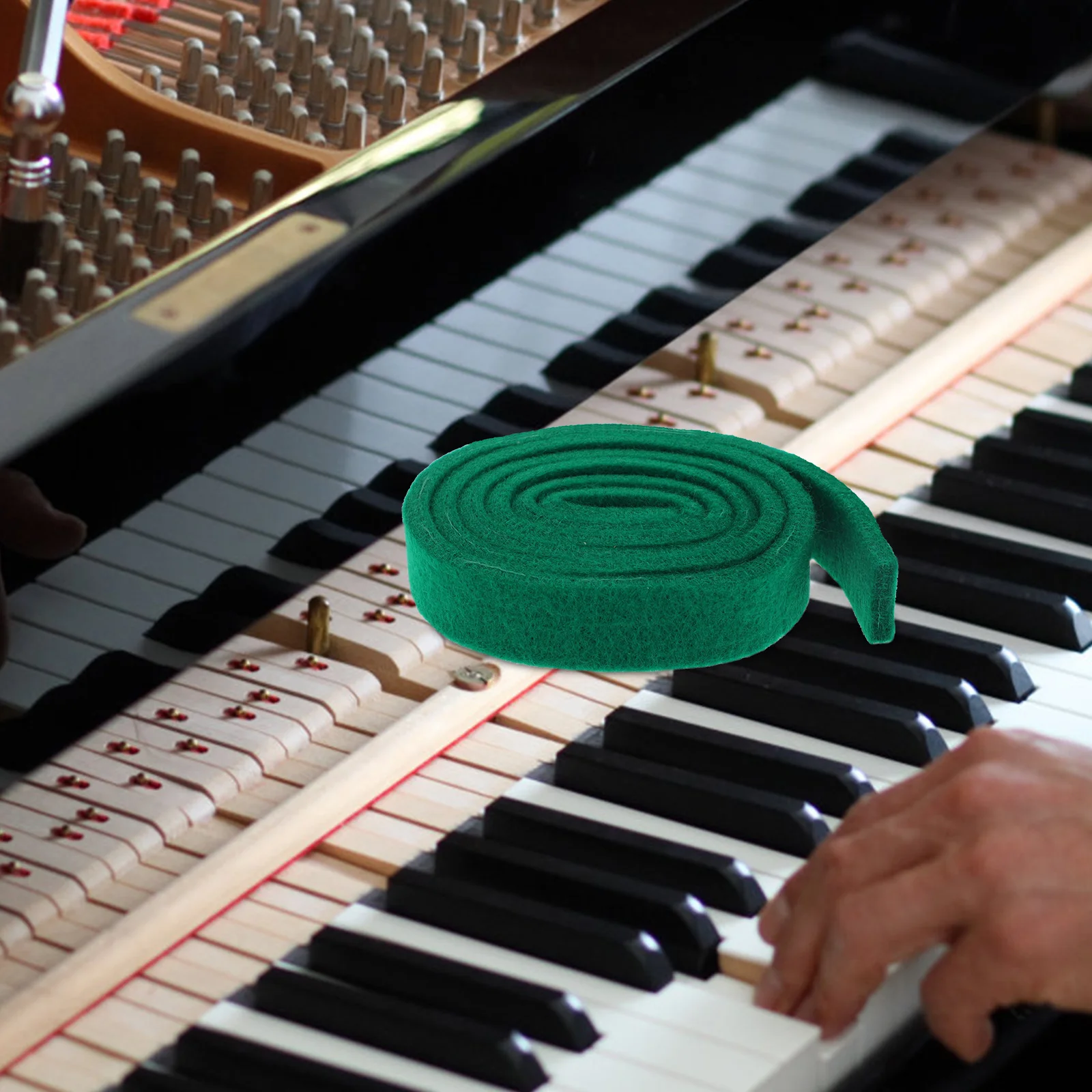 

1pcs Piano Sound Silence Felt Strip Tuning Tool Maintenance Repair Professional Use Piano Tuning Belt Silent Performance Felt