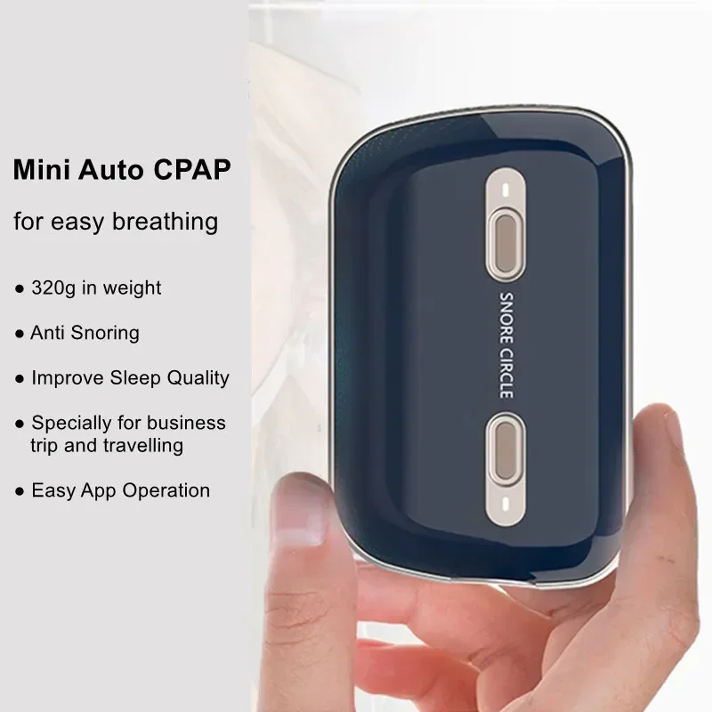 Bluetooth Mini Stop Snoring APAP Portable Anti Snoring  For Sleep Apnea Syndrome And OSA Sleep Aid With Mask