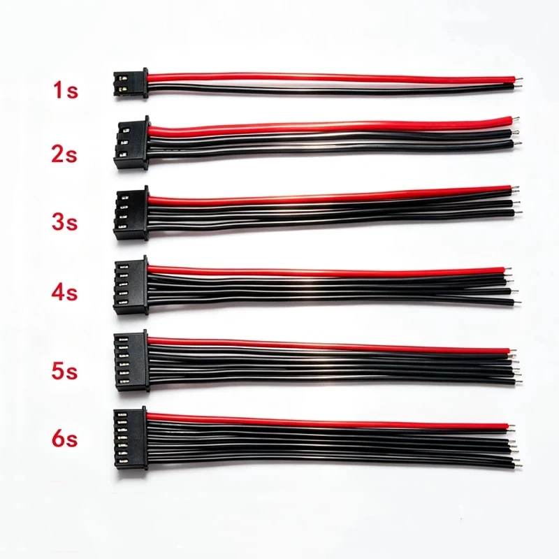 1PCS XH2.54 Pitch Balance Head Black Terminal 20AWG Silicone Balance Charger