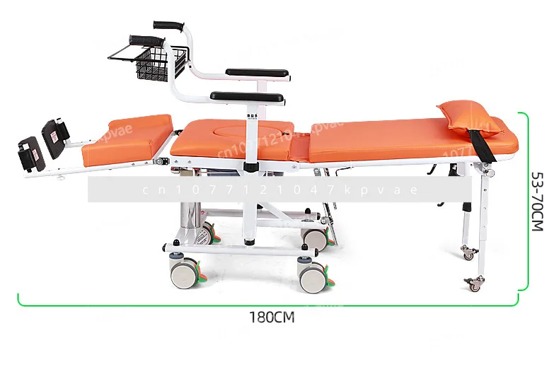 The Elderly Transfer Vehicle, Hydraulic Recliner, and Large Wheeled Crane Are Fully or Partially Lying Down.