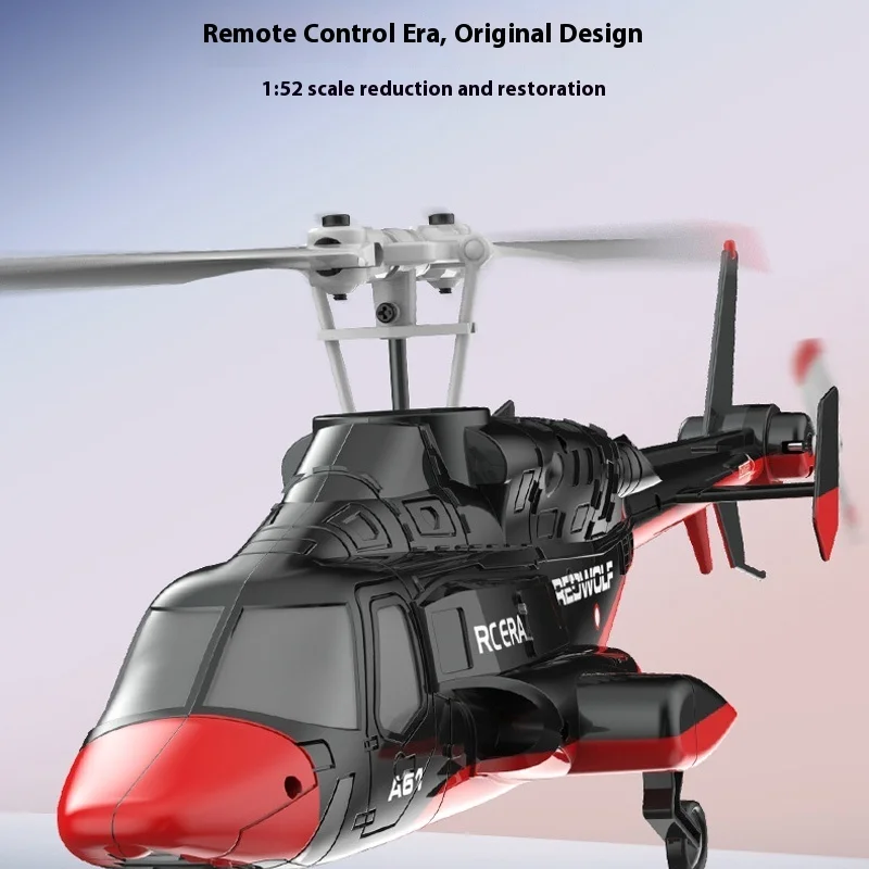 New product remote control era 1:52 Four-channel 2.4G fixed-height single-propeller real helicopter model without aileron image.