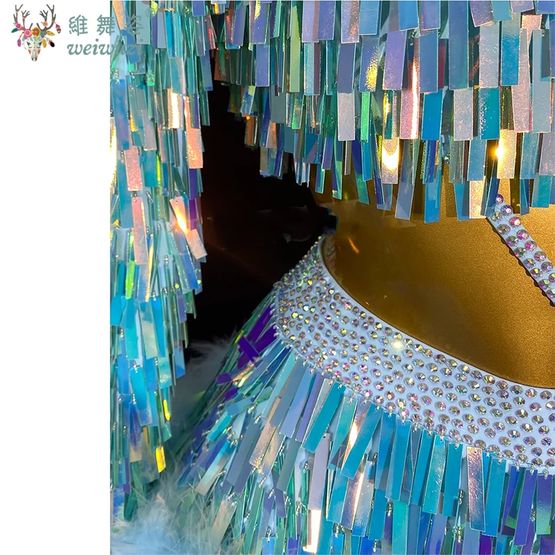 라틴 댄스 의상 맞춤형 깃털 태슬 글리터 성인 및 어린이 차차 삼바 룸바 대회 공연 의상