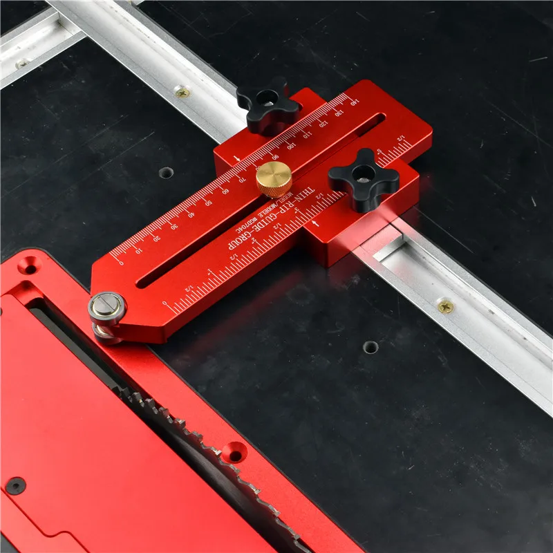 FONSON 140mm Extended Woodworking Thin Guide Jig Table Saw Fast Cutting Limit Fence Workbench T Track Guide