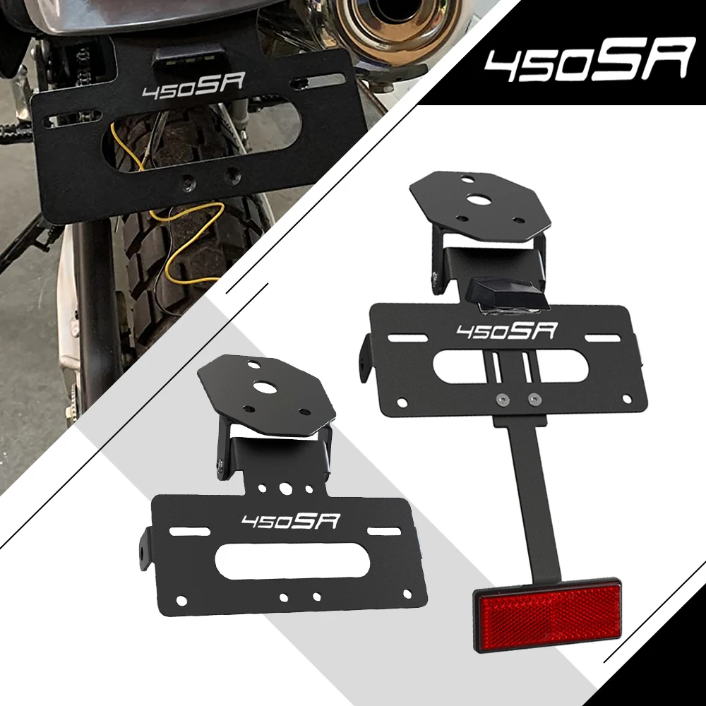 

License Plate Holder Bracket For CFMOTO 450SR 450SS 450NK 450 SR SS NK 2022 2023 2024 2025 Rear Tail Tidy Fender Eliminator Kit