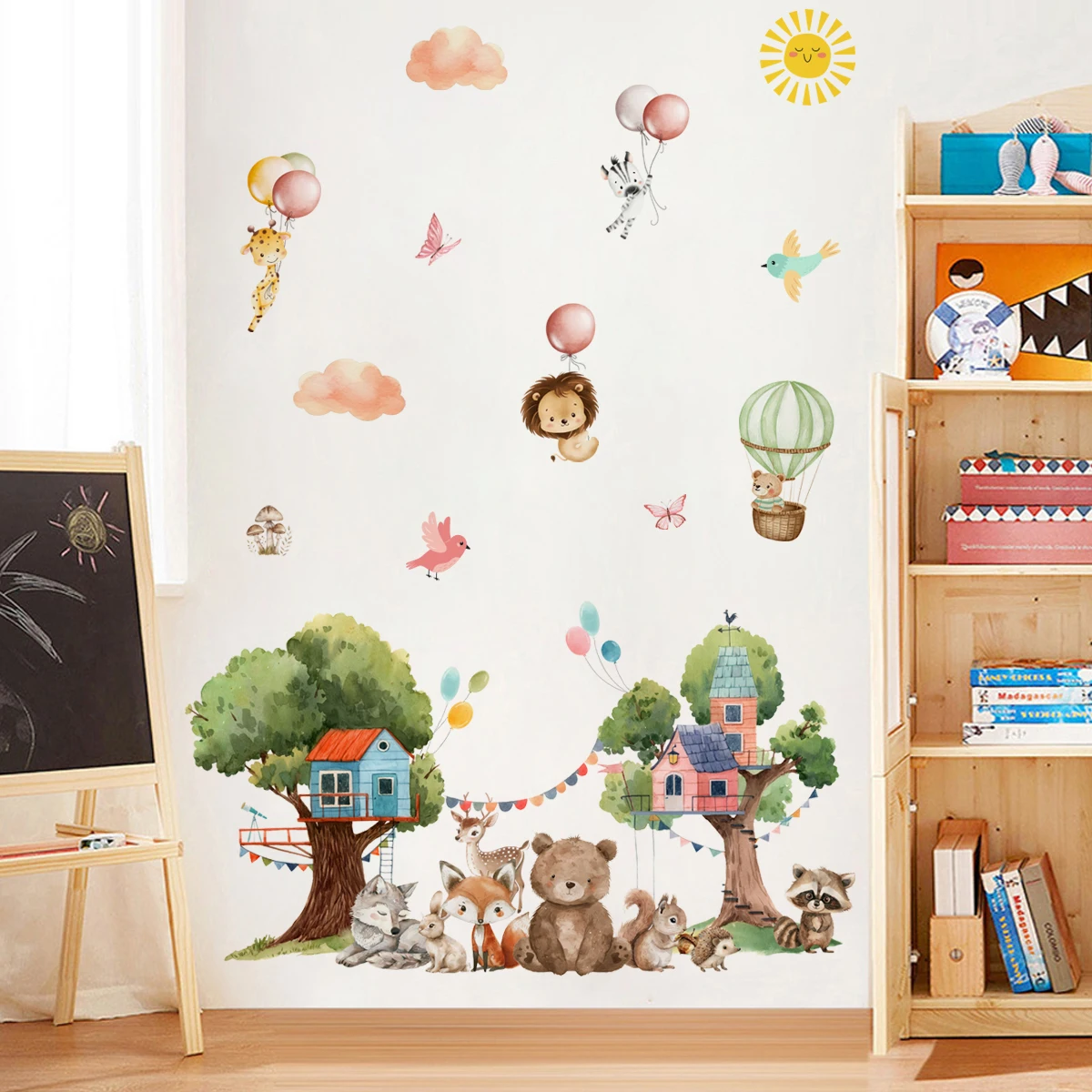 

Custom Name Cartoon Bee Star Cloud Flower Wall Sticker Children Nursery Art Decal Kids Room Boys Girls Bedroom Living Home Decor