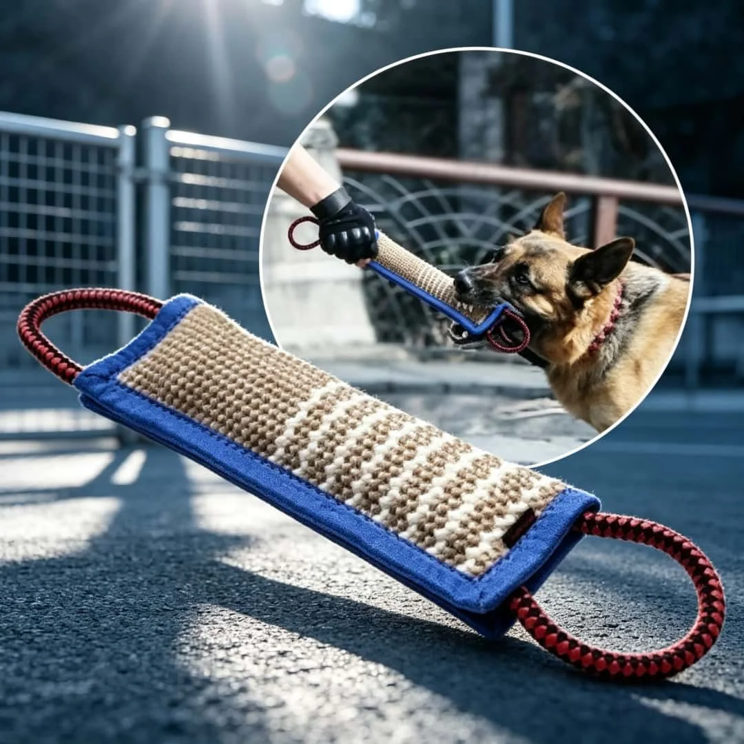 1 unidad de palos de yute grueso para masticar para perros, para limpiar los molares, almohadas de masticación para perros, almohadas de masticación para perros pastor alemán, almohada de mordida para entrenamiento de perros