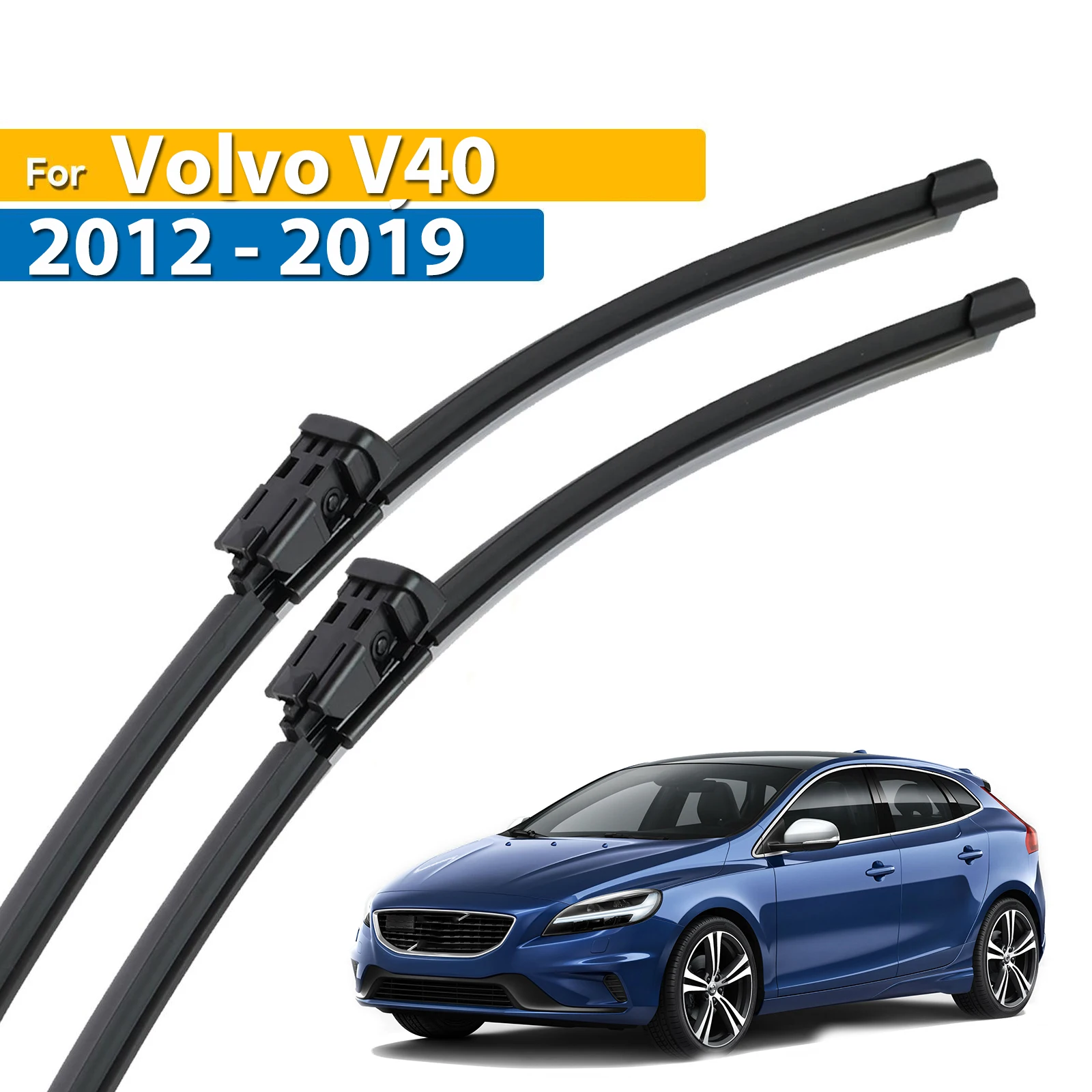 

Erick's Wiper LHD Front Wiper Blades For Volvo V40 2012 - 2019 Windshield Windscreen Clean Window Car Rain Brushes 26"+19"