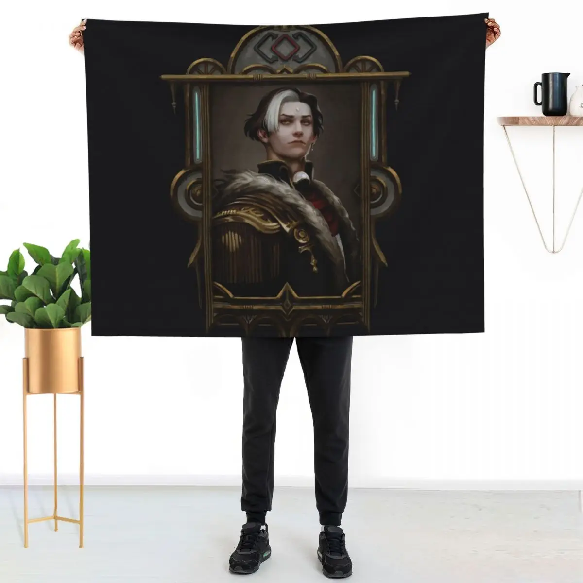 Solus zos Galvus framed portrait Throw Blanket Decorative Throw Decorative Sofa For Sofa Thin Picnic Softest Blankets
