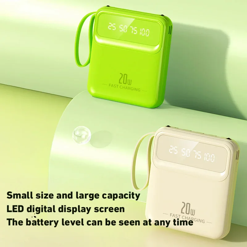 Xiaomi 20000mAh Outdoor Portable Powerbank Fast Charging PD20W Power Bank Battery Charger For iPhone Samsung Huawei 2024 New