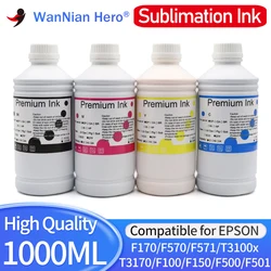 1000ML T49 T49M T49H T49N T49L P Sublimation Ink For Epson F170 F570 F571 T3100x T3170 F100 F150 F500 F550 F560 F561 F160 F530