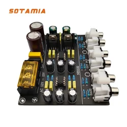 SOTAMIA Two Way Crossover Lotus Interface Audio Speaker Frequency Divider Filter Dual Op Amp NE5532 Subwoofer Speaker Divider