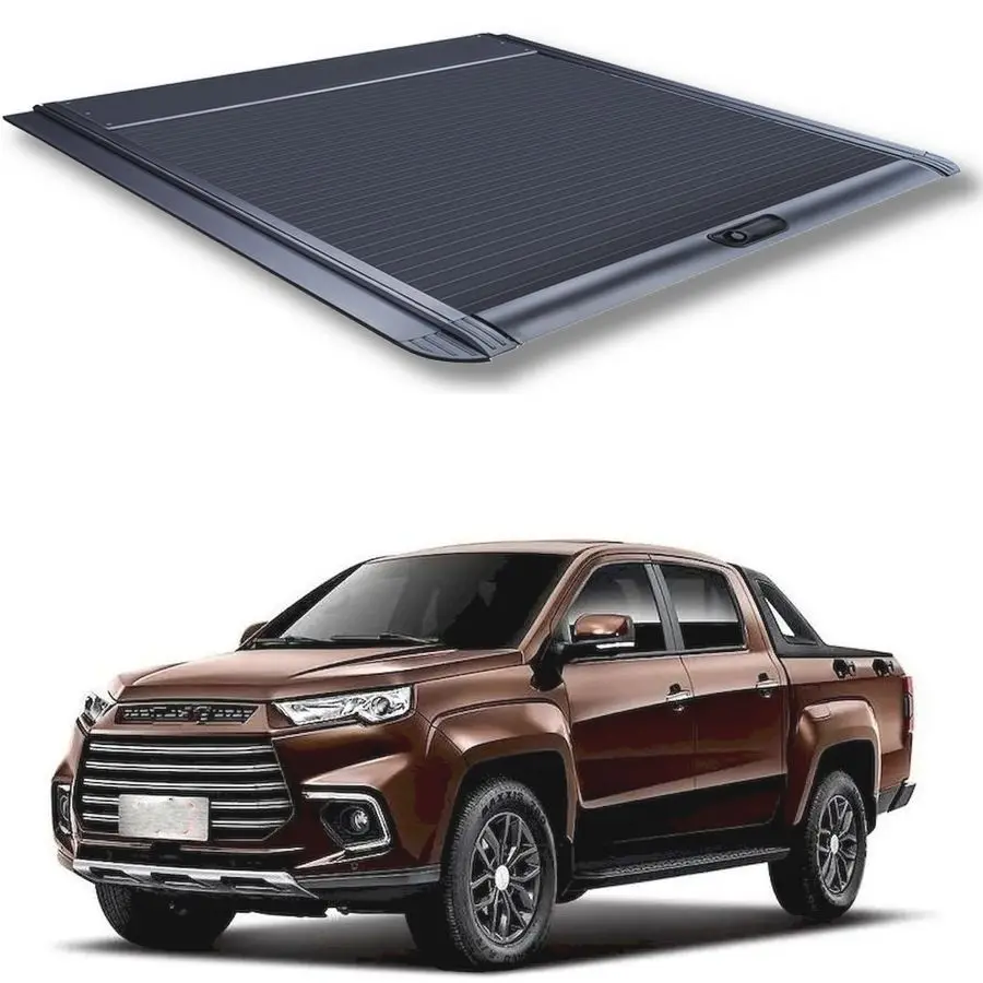 Cubierta Retráctil Manual de Aluminio para Camioneta Ousaier, Tapa Impermeable Enrollable para JMC Vigus YUHU