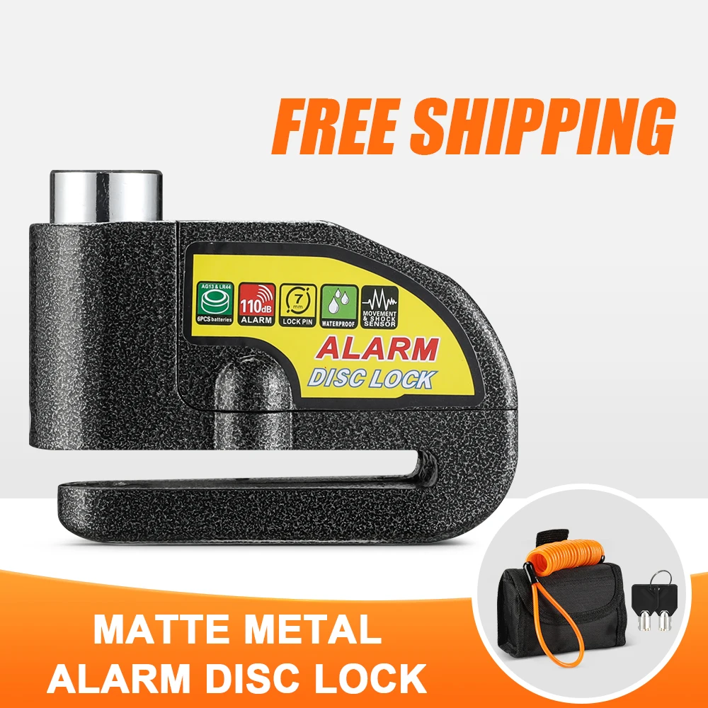 Motorcycle Alarm Lock Security Anti-theft Disc Brake 110db For Safti Motorcycle High Security Locks Biker Accessories