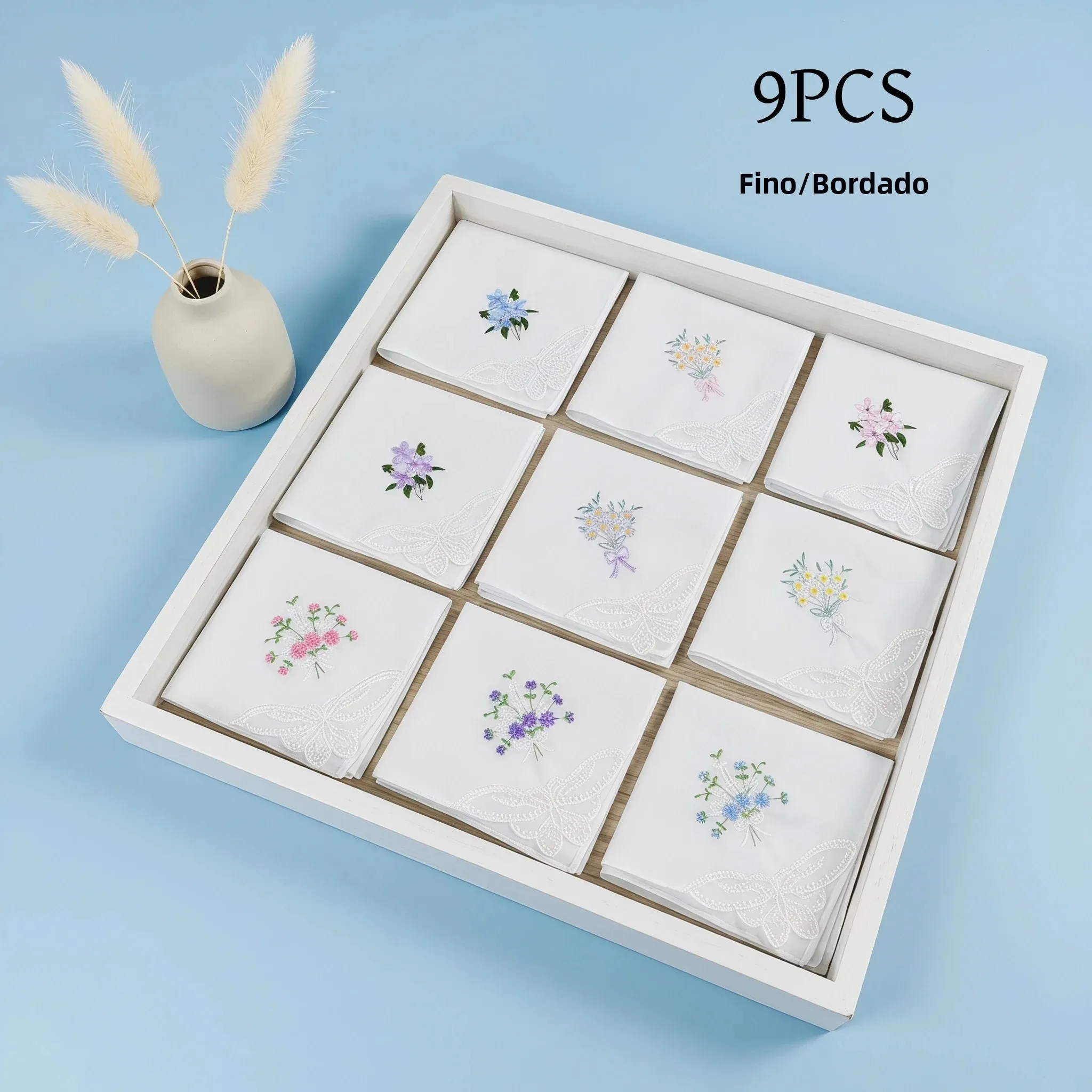 lencos-florais-bordados-com-base-branca-estilo-fino-9-pecas-tecido-leve-decorativos-285cm-112in-varias-cores