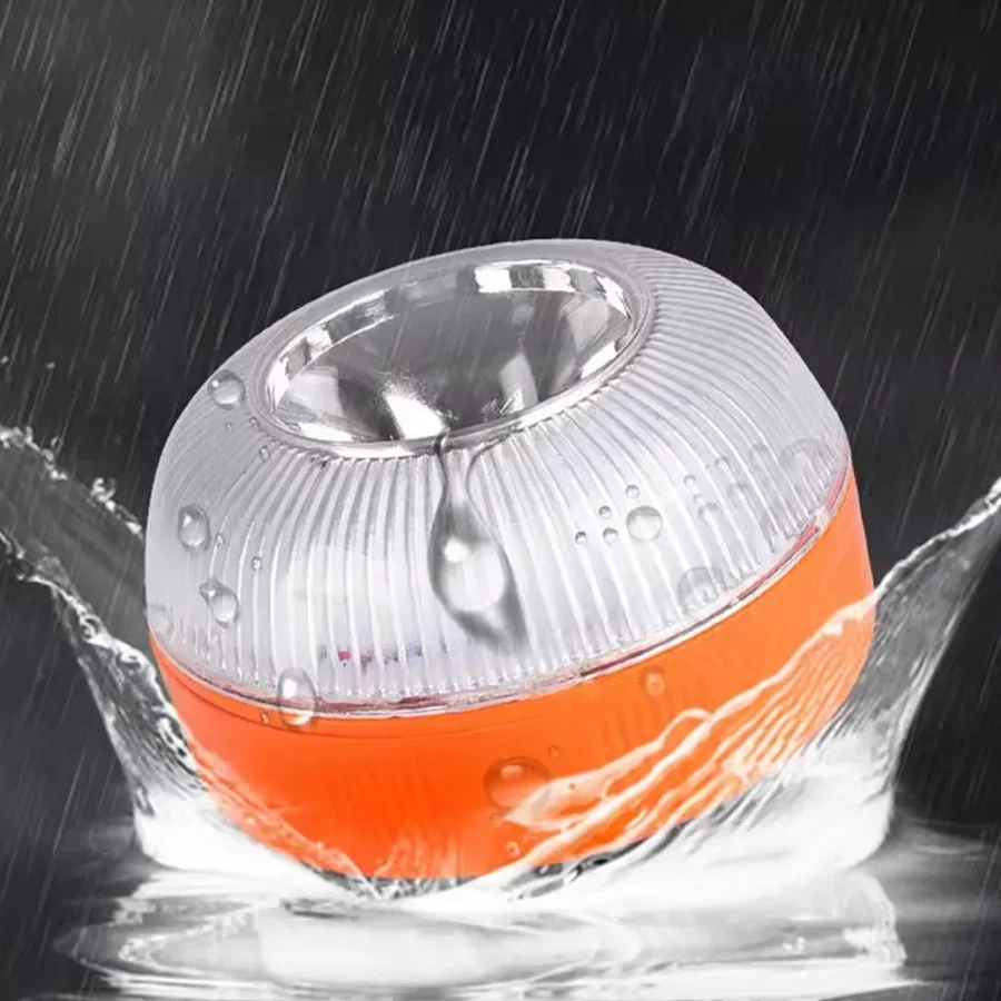 سيارة الطوارئ منارة ضوء USB قابلة للشحن V16 المغناطيسي التعريفي ستروب وامض تحذير ضوء مساعدة فلاش مصباح إشارة السلامة #6