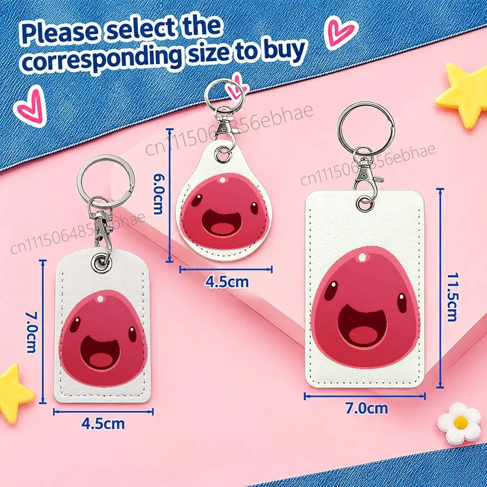 FOR Slime Rancher Tabby Card Holder Keychain Key Ring Door Lock Access Protective Case For Security Gift