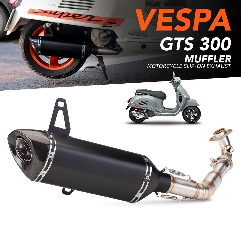 

For vespa GTS300 Motorcycle System Escape Slip On Front Tube Link Pipe Connect Original full Motorcycle Exhaust Syst