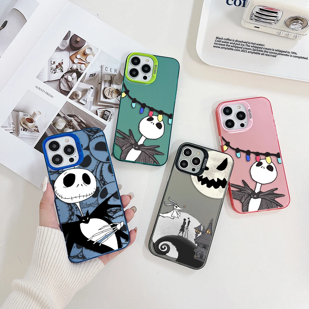 The Nightmare before Christmas custodia per telefono per OPPO A15 A17 A31 A37 A38 A55 A57 A58 A74 A76 A78 A94 A98 4G 5G TPU Cover rigida per PC