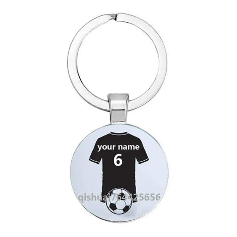 Portachiavi con nome personalizzato fai da te da calcio per giocare a portachiavi da ragazzo, portachiavi fai da te per gli amanti del calcio, portachiavi regalo di moda per Foo