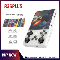 R36S Plus Game Console Emulator 4.0 Inch IPS Screen Retro Handheld Mini Portable Pocket Video Game Consola 64G/128G