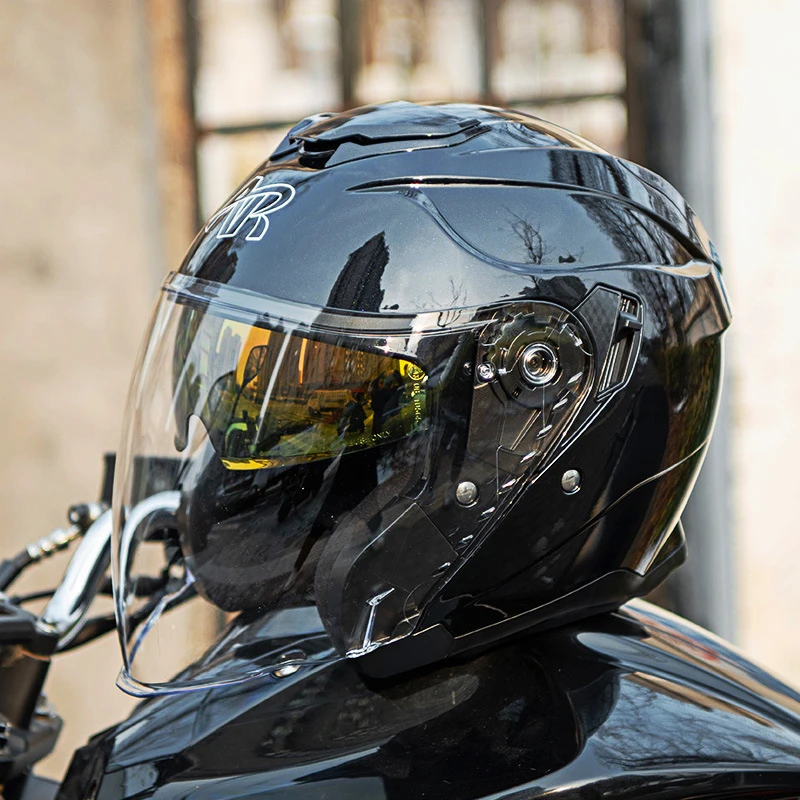

Motorcycle Helmets Open Face Helmet Adult Men Women Dot Approved3/4 Half Face Electric Motorbike Helmet Motor Safety Equipment