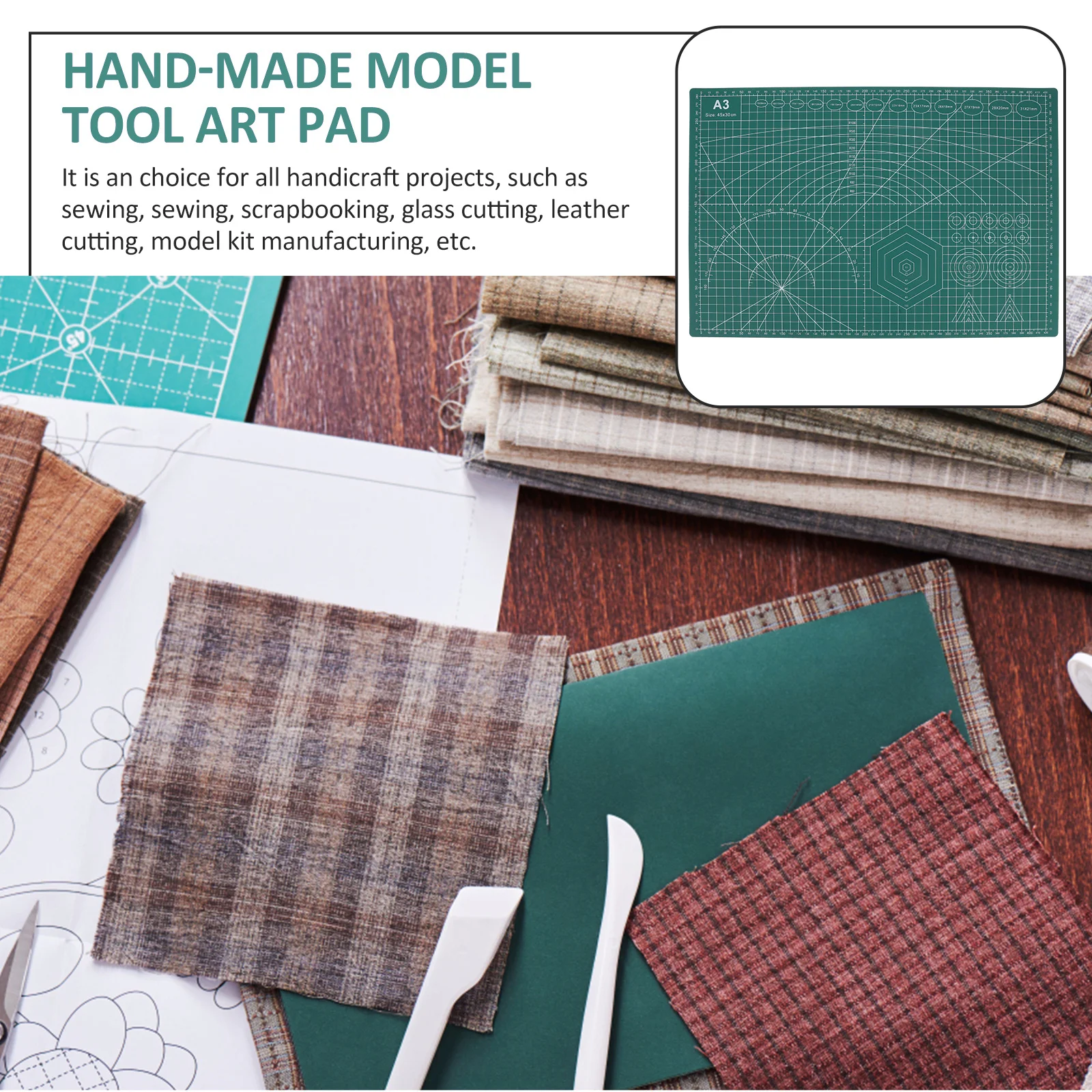 المهنية A3 مزدوجة الجانب قطع حصيرة الذاتي شفاء عدم الانزلاق الحرفية قطع الوسادة للمشروعات الفنية الشفاء الذاتي الخياطة حصيرة #1