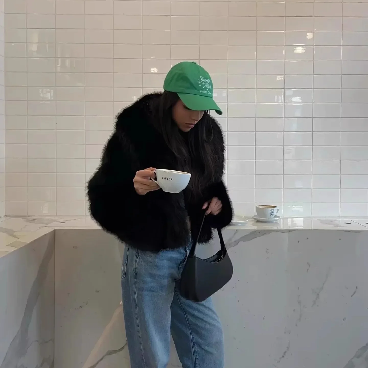 

Новое зимнее женское пальто из искусственного меха, винтажное многоцветное пальто из искусственного норки для женщин, короткая плюшевая терможенская куртка из искусственного меха