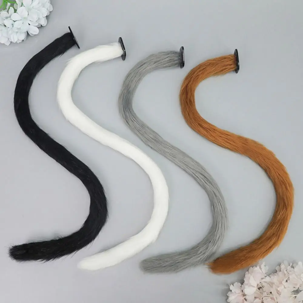 New Realistic Cat Ear Headband Handmade Lolita Hair Band Cat Tail Set Cosplay Costume