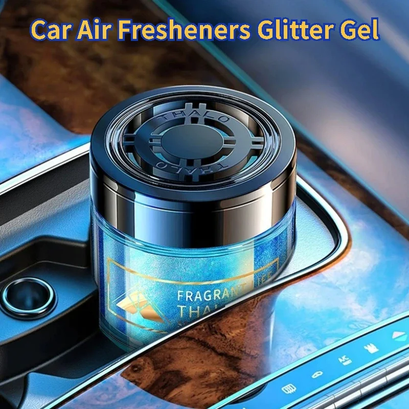 

GEFENSI Car Air Fresheners Glitter Gel, Car Fragrance Smoke Odors Eliminator For Women Men In Car Home Office, Long Lasting Scen