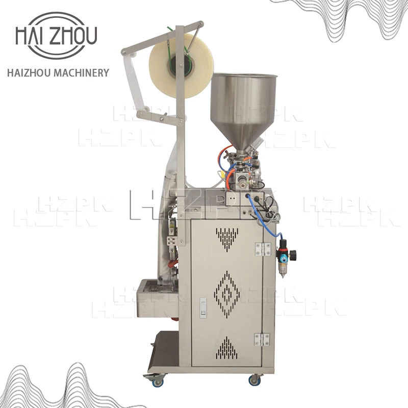 HAIZHOU Commercial Vertical Paste Packing Machine | Automatic Three-Side Sealing for Food and Cosmetics HZFS-200