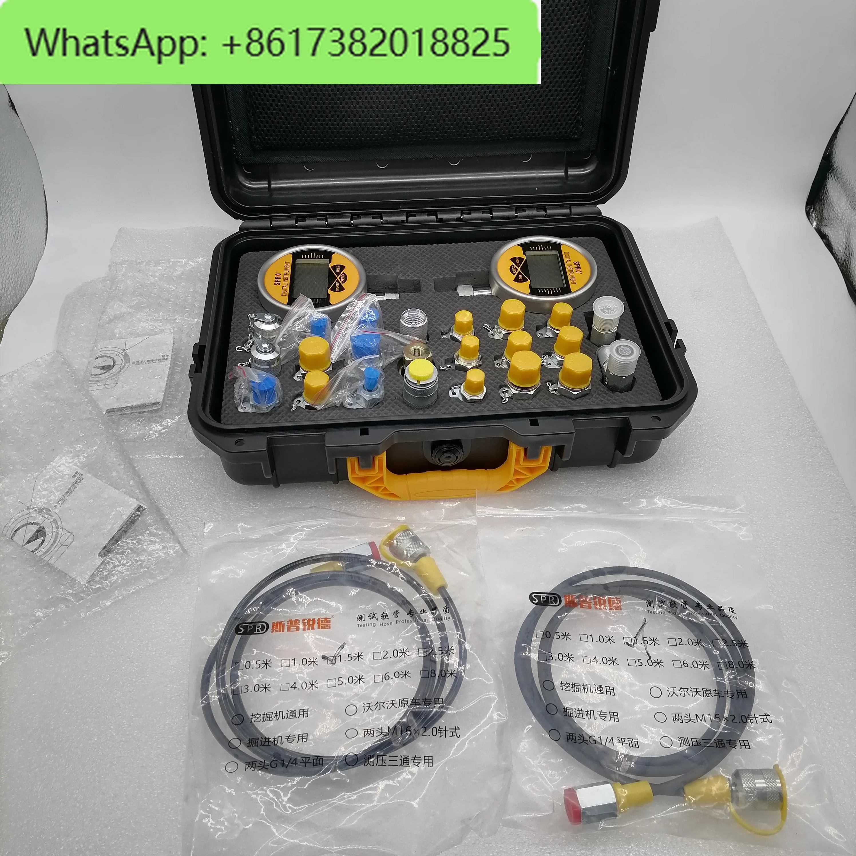 Gauges Universal Hydraulic Pressure Gauge Digital Test Kit 1 Piece Provided Machinery Repair Shops 3 Months