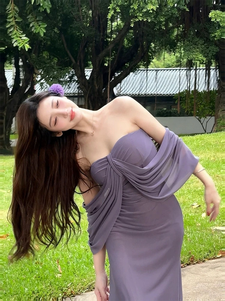 فساتين نسائية للزواج بأكمام قصيرة للاحتفال بعيد الميلاد وحفلات العيد وحفلات الولائم وحفلات الاستقبال وحفلات السهرة والسجادة الحمراء المثير #4